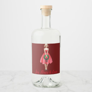 Étiquettes Pour Bouteilles De Liqueur Joyeux Noël Liqueur Étiquettes