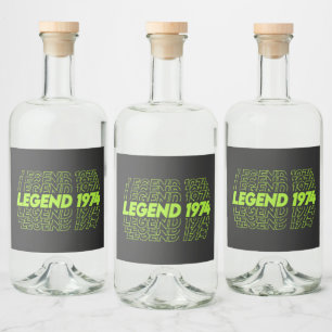 Étiquettes Pour Bouteilles De Liqueur La Naissance Des Légendes 1974