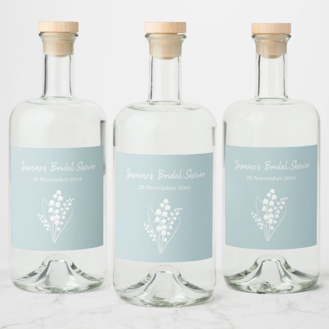 Étiquettes Pour Bouteilles De Liqueur Lily De La Fête des mariées Vallée Bouquet (Bouteilles)