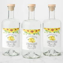 Limoncello Aquarelle Tournesols Vert