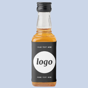 Étiquettes Pour Bouteilles De Liqueur Logo Simple Avec Texte Professionnel Promotionnel