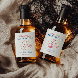 Étiquettes Pour Bouteilles De Liqueur Lucky In Love Casino Bachelorette Week-end