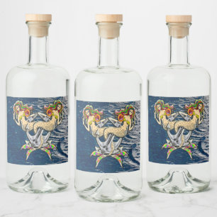 Étiquettes Pour Bouteilles De Liqueur Malheureusement sirènes à l'ancre