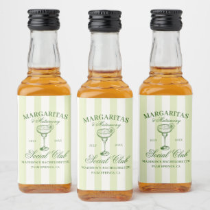 Étiquettes Pour Bouteilles De Liqueur Margaritas et Bachelorette Matrimony