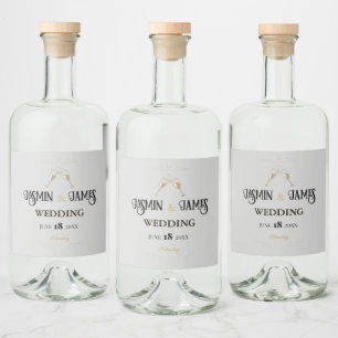 Étiquettes Pour Bouteilles De Liqueur Mariage Pearl Heritage
