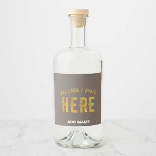 ÉTIQUETTES POUR BOUTEILLES DE LIQUEUR MARQUE VÉRIFIÉE DE CAFE PERSONNALISABLE MODERNE ÉL