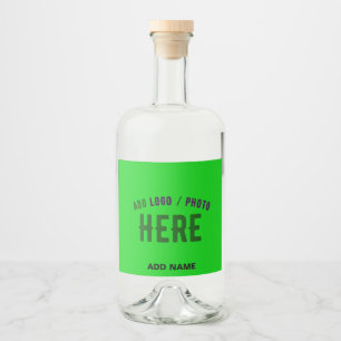 ÉTIQUETTES POUR BOUTEILLES DE LIQUEUR MARQUE VERIFIEE VERT CITRON MODERNE STYLÉE SUR MES
