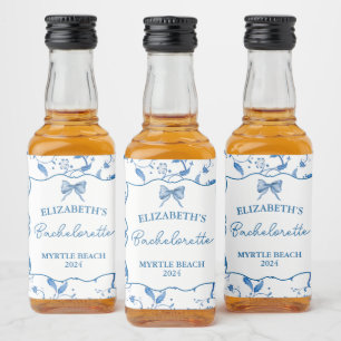 Étiquettes Pour Bouteilles De Liqueur Mini personnalisé pour enterrement de vie de jeune