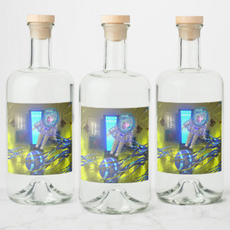 Étiquettes Pour Bouteilles De Liqueur Mystère cosy Univers