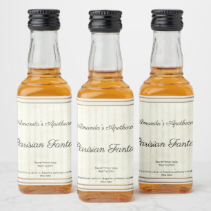 Étiquettes Pour Bouteilles De Liqueur Parchemin vintage Gold Frame Parfum