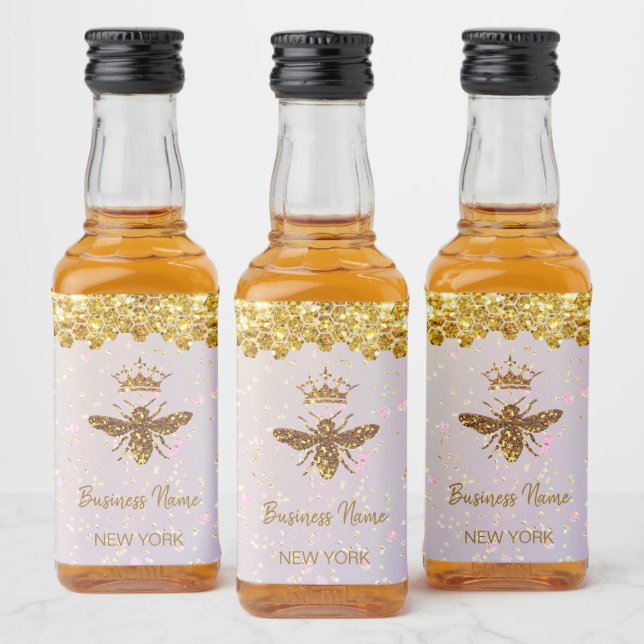 Étiquettes Pour Bouteilles De Liqueur parties scintillant simulée (Bouteilles)