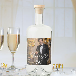 Étiquettes Pour Bouteilles De Liqueur Photo pour animer une fête d'anniversaire