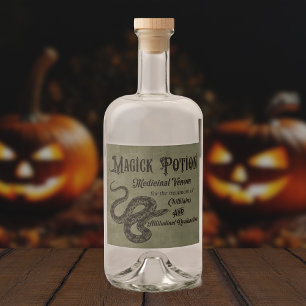 Étiquettes Pour Bouteilles De Liqueur Potion Magick