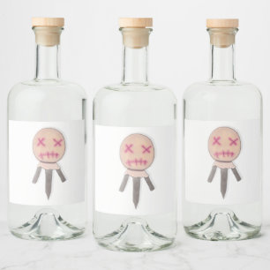 Étiquettes Pour Bouteilles De Liqueur Poupée vaudou