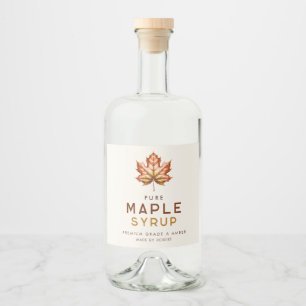 Étiquettes Pour Bouteilles De Liqueur Recette maison au sirop d'érable