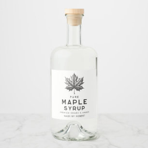 Étiquettes Pour Bouteilles De Liqueur Recette maison au sirop d'érable