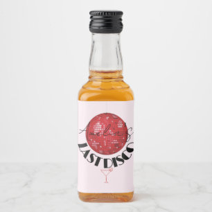 Étiquettes Pour Bouteilles De Liqueur Rouge rose dernier boule de disco lors de parties