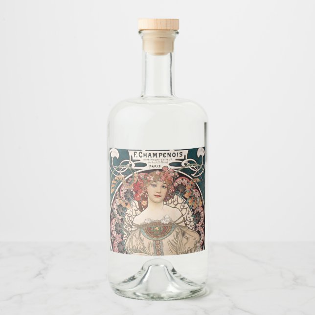 Étiquettes Pour Bouteilles De Liqueur Solde éthéré (Devant)