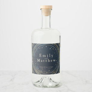 Étiquettes Pour Bouteilles De Liqueur Starry Night Romance Mariage