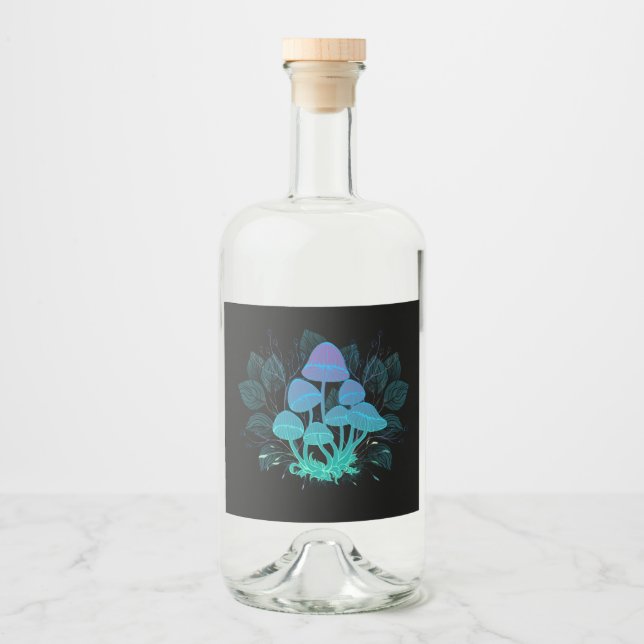 Étiquettes Pour Bouteilles De Liqueur Tabourets dans Bushes (Devant)