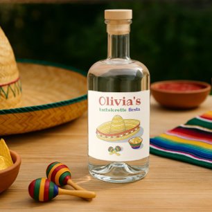 Étiquettes Pour Bouteilles De Liqueur Teqiula mexicaine Fiesta Party