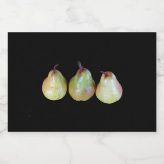 Étiquettes Pour Bouteilles De Liqueur Trio de poires