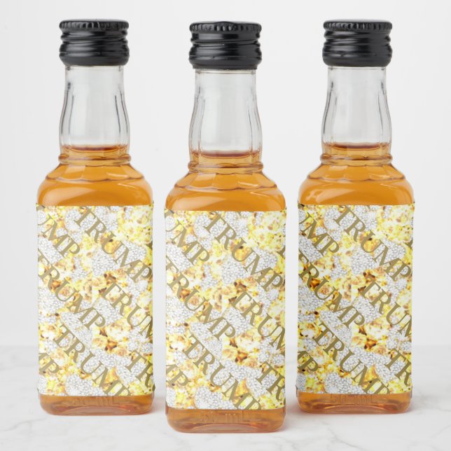 ÉTIQUETTES POUR BOUTEILLES DE LIQUEUR TRUMP  (Bouteilles)