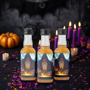 Étiquettes Pour Bouteilles De Liqueur Un démoniste brasse une fête d'Halloween