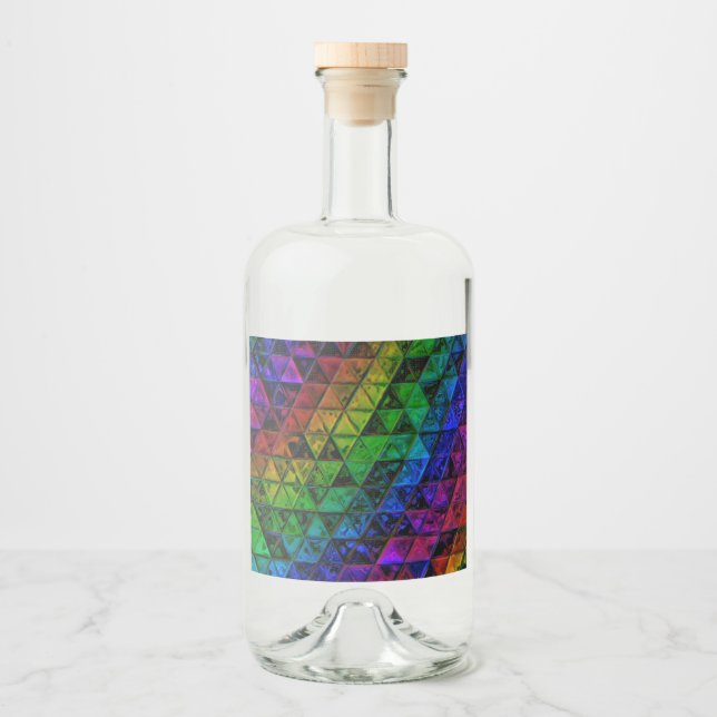 Étiquettes Pour Bouteilles De Liqueur Verre de fierté (Devant)
