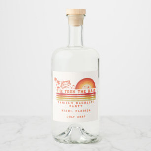Étiquettes Pour Bouteilles De Liqueur Voyage de week-end sur le thème de la pêche pour e
