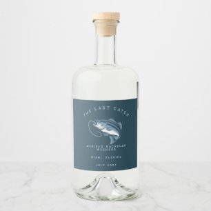 Étiquettes Pour Bouteilles De Liqueur Voyage de week-end sur le thème de la pêche pour e