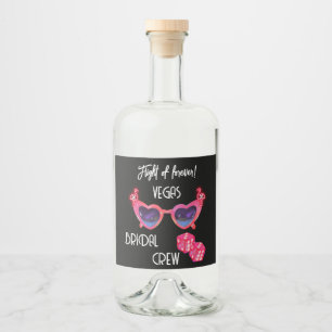 Étiquettes Pour Bouteilles De Liqueur Week-end de célibataire Vegas Rose Personnalisé