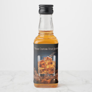 Étiquettes Pour Bouteilles De Liqueur Whiskey Texte Personnalisé Sur Les Rochers