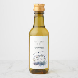 Étiquettes Pour Bouteilles De Vin Ami De L'Humour À Thé Meilleur Ami Joyeux Annivers