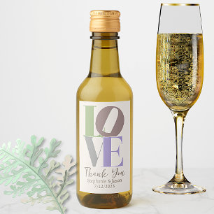 Étiquettes Pour Bouteilles De Vin Amour Moderne Favorise Mariage Personnalisé