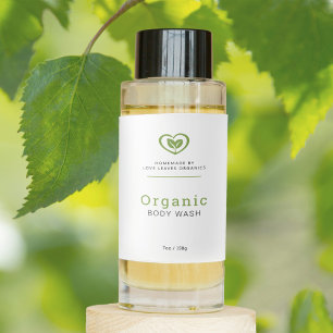 Étiquettes Pour Bouteilles De Vin Beauté bio beauté biologique feuille logo étiquett