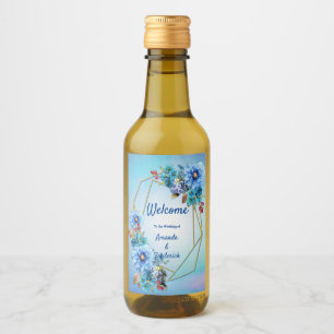 Étiquettes Pour Bouteilles De Vin Blues de Cornflower en aquarelle