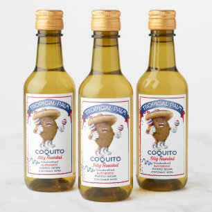 Étiquettes Pour Bouteilles De Vin Coquito Coconut Maracas