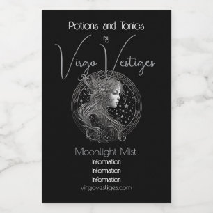 Étiquettes Pour Bouteilles De Vin Créez Votre Propre Vierge De L'astrologie Mystique