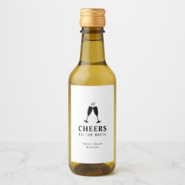 Étiquettes Pour Bouteilles De Vin Déjeuner de toast à la mariée & Brunch bulleux Ent