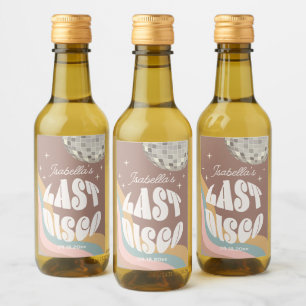 Étiquettes Pour Bouteilles De Vin Dernière Disco Glamour Rétro 70s Groovy Enterremen