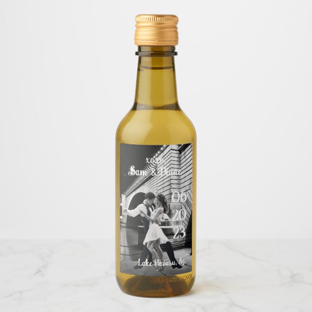 Étiquettes Pour Bouteilles De Vin Destination mariage du pont de Londres (Devant)