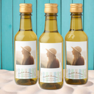 Étiquettes Pour Bouteilles De Vin Fête de plage du club des diplômés