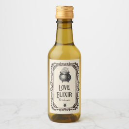 Étiquettes Pour Bouteilles De Vin Halloween Love elixir Boissons Éffrayant