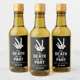 Étiquettes Pour Bouteilles De Vin Jusqu'à la mort Faisons-nous partie Fête des marié