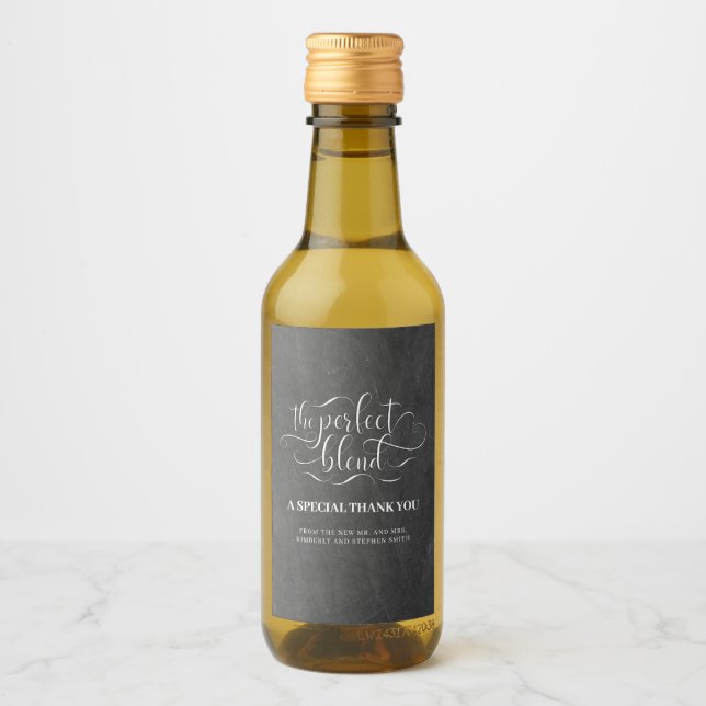 Étiquettes Pour Bouteilles De Vin Le Mariage de fusion parfait (Devant)