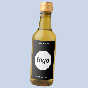 Étiquettes Pour Bouteilles De Vin Logo Simple Avec Texte Promotionnel D'entreprise