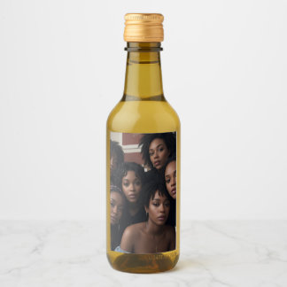 Étiquettes Pour Bouteilles De Vin Magie de la fille noire