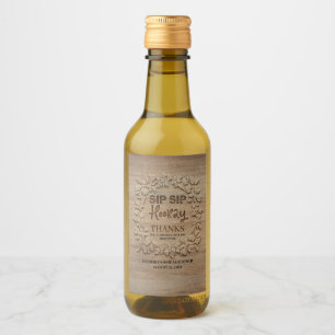 Étiquettes Pour Bouteilles De Vin Mariage ou fête de fiançailles Sip Sip Hourra