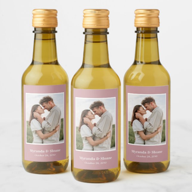 Étiquettes Pour Bouteilles De Vin Mariage photo moderne (Bouteilles)